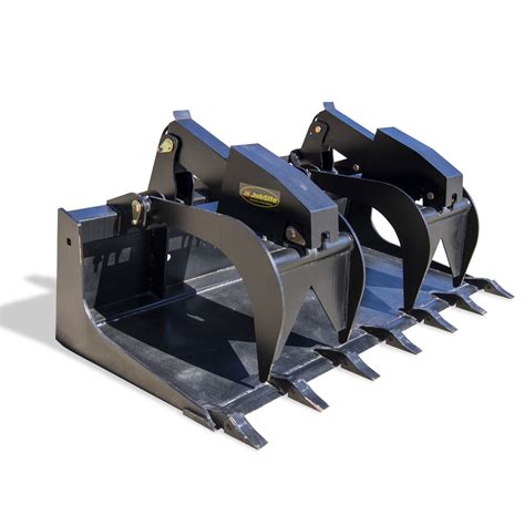 bucket thumb grapple for skid steer|everything attachments grapple bucket.